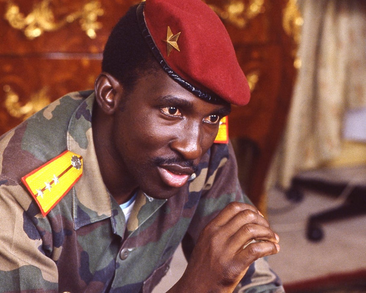 Thomas Sankara, en 1986. © Pascal Maitre/JA