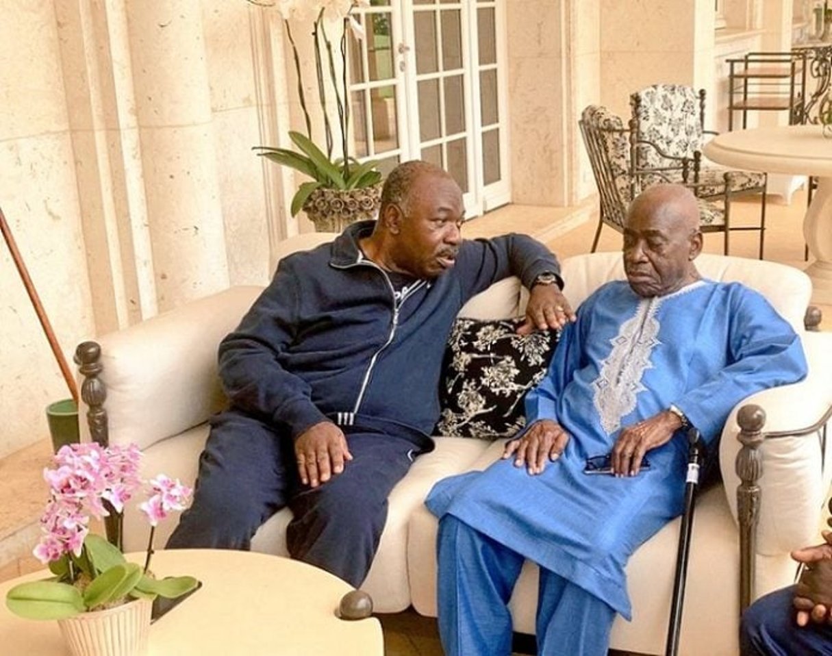 Ali Bongo Ondimba et Fidel Andjoua Ondimba. © DR