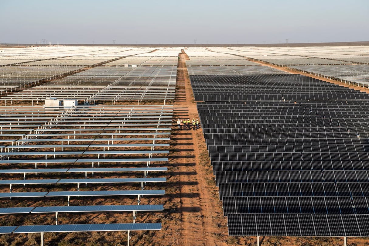 Centrale solaire SunPower de Total à Prieska, en Afrique du Sud. © LAURENT ZYLBERMAN/GRAPHIX IMAGES/TOTAL