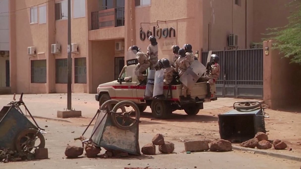 Intervention de la police anti-émeute à Niamey, le 24 février 2021 à Niamey (illustration) © REUTERS/Reuters TV