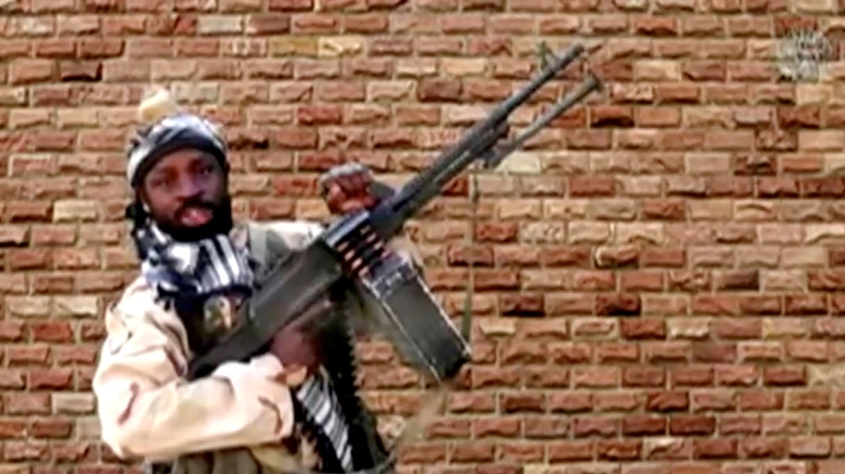 Abubakar Shekau, dans une vidéo de propagande de Boko Haram, diffusée en janvier 2018, aurait été tué le 19 mai par les jihadistes de l’ISWAP. © File Photo/File Photo