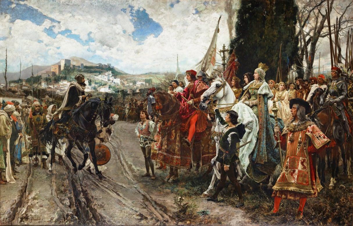 La capitulation de Grenade, en 1882, peinture de Francisco Pradilla y Ortiz (1848-1921). © Bridgeman Images