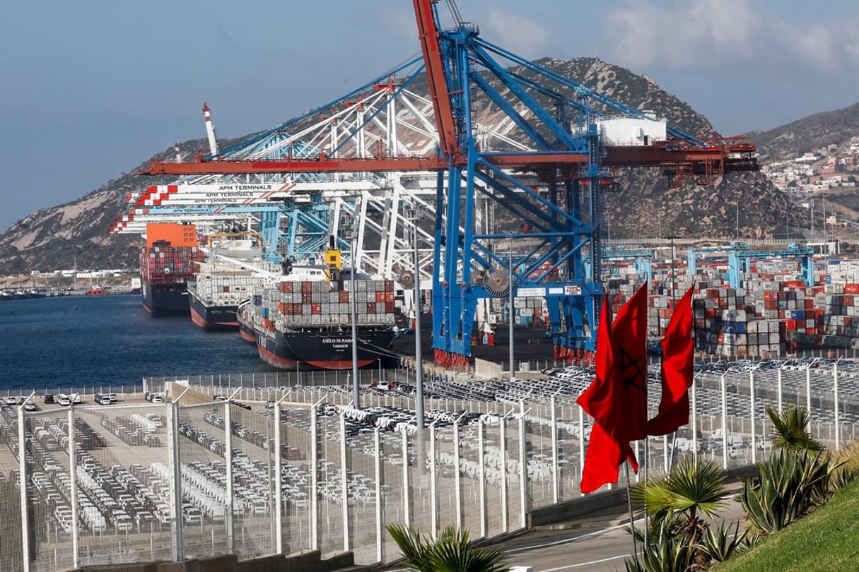 Port de Tanger Med, en juin 2019. © AFP