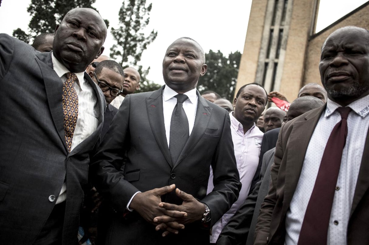 Vital Kamerhe, le 12 janvier 2018 à Kinshasa. © JOHN WESSELS/AFP