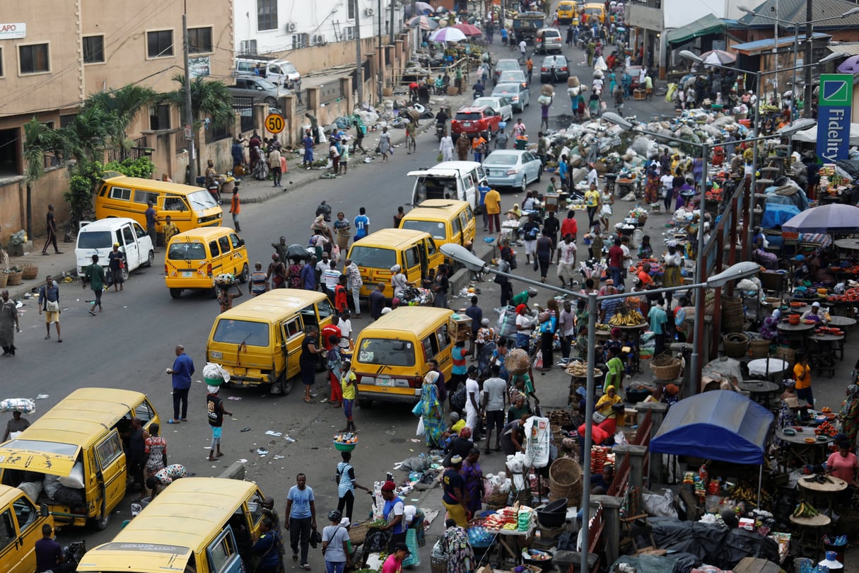 Un marché à Lagos, au Nigeria, en octobre 2020 (illustration). © REUTERS/Temilade Adelaja