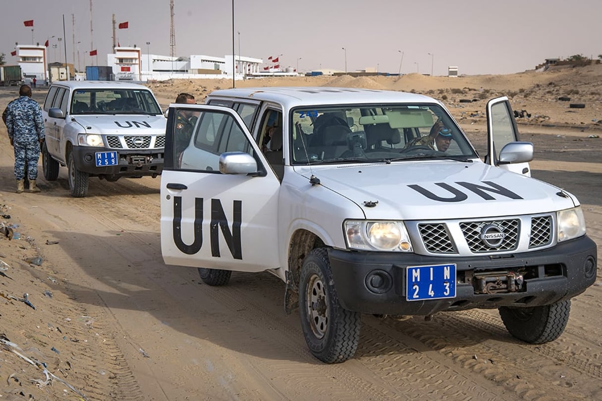 Mission de l’ONU à la frontière entre le Maroc et la Mauritanie © Fadel Senna/AFP