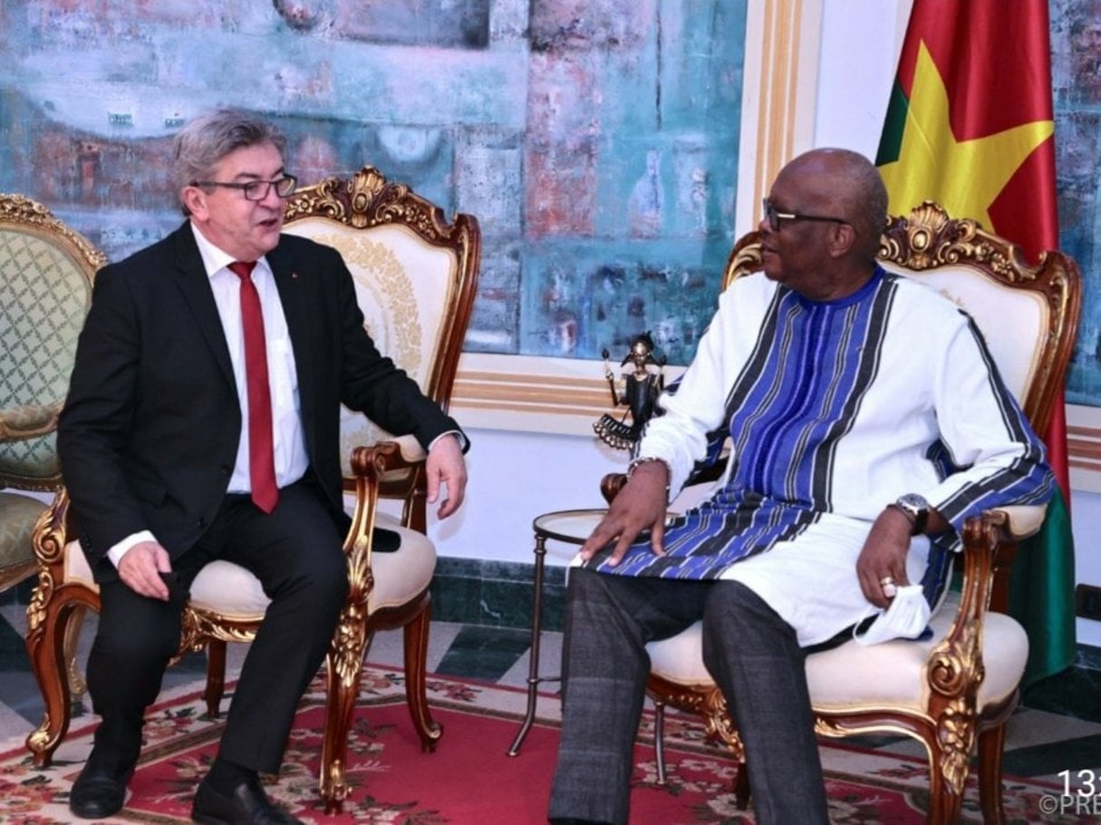 Le président Roch Marc Christian Kaboré reçoit Jean-Luc Mélenchon le 19 juillet 2021