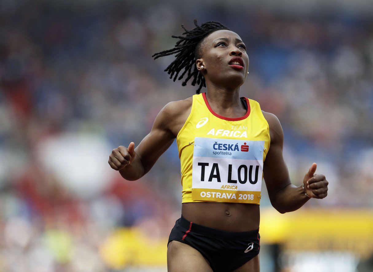 L’athlète ivoirienne Marie-Josée Ta Lou, le 8 septembre 2018. © Petr David Josek/AP/SIPA