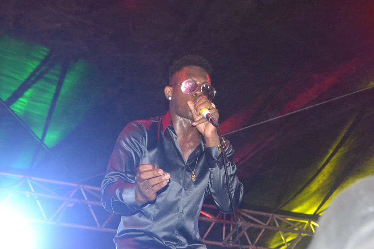 Le rappeur camerounais Tenor lors d’un concert en décembre 2017 © Minette Lontsie/Creative Commons