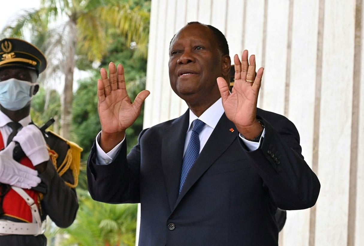 Le président ivoirien Alassane Ouattara. © ISSOUF SANOGO/AFP