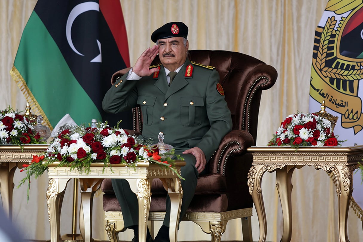Le maréchal Khalifa Haftar à Benghazi, le 24 décembre 2020. © REUTERS/Esam Omran Al-Fetori