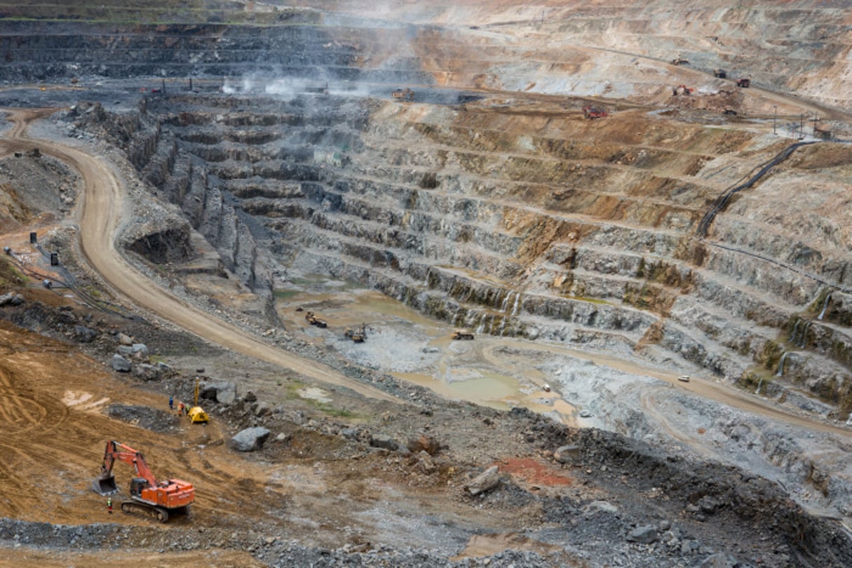La mine de cuivre Frontier à Sakania, à la frontière avec la Zambie, à l’extrême sud-est de la province minière du Katanga, en RDC. © Gwenn Dubourthoumieu pour Jeune Afrique
