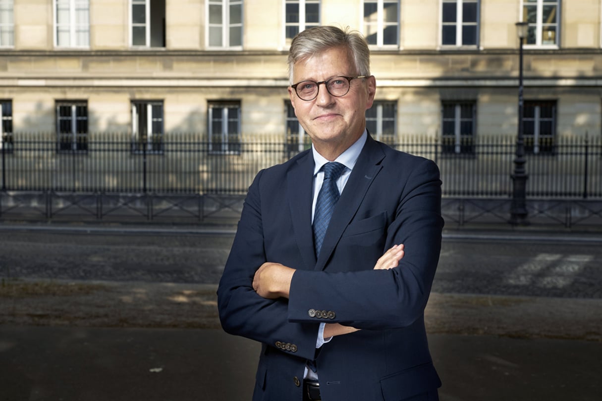 Jean-Pierre Lacroix, secrétaire général adjoint et chef des opérations de maintien de la paix aux Nations unies, le 30 août 2021, à Paris. © Bruno Levy pour JA