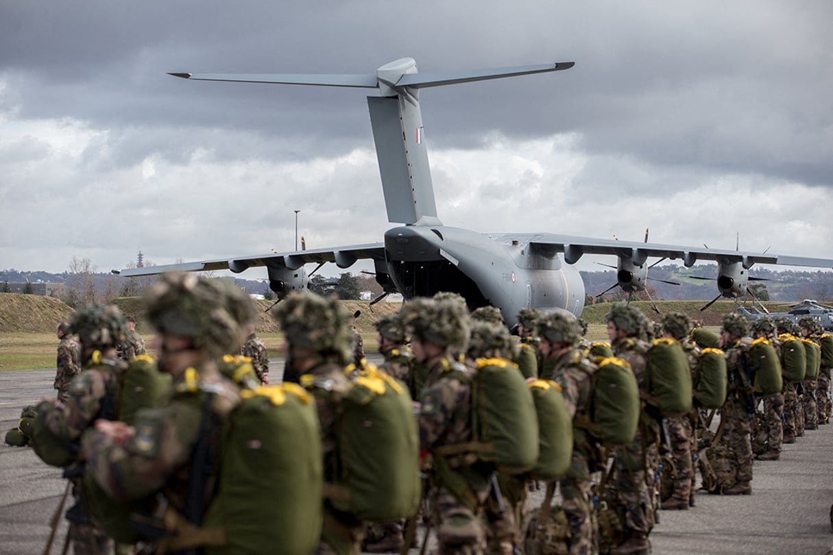 Des soldats parachutistes du 8e RPIMA de Castres, le 17 janvier 2019. © Frédéric Scheiber / Hans Lucas / Hans Lucas via AFP