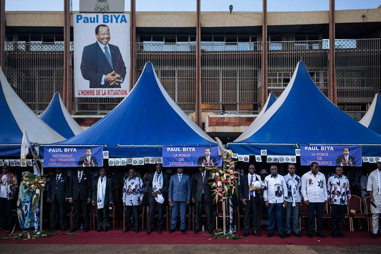 Les dirigeants du RDPC à Yaoundé, le 5 octobre 2018 (illustration). © ALEXIS HUGUET/AFP