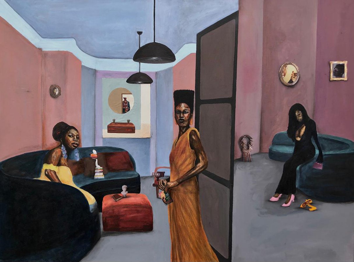 « With Desire » de Cinthia Sifa Mulanga. L’artiste sera exposée à la foire AKAA, à Paris © Courtesy African Arty