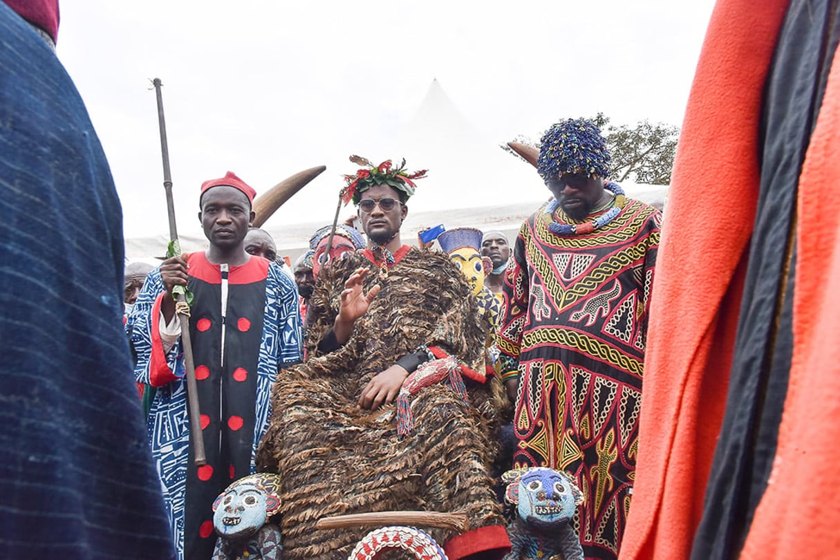 Nabil Njoya a été présenté à la population le 10 octobre 2021, à Foumban © MABOUP