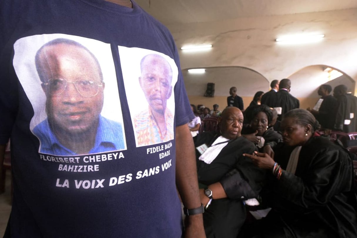 Floribert Chebeya et Fidèle Bazane ont été assassinés dans la soirée du 1er juin 2010 © JUNIOR D. KANNAH/AFP