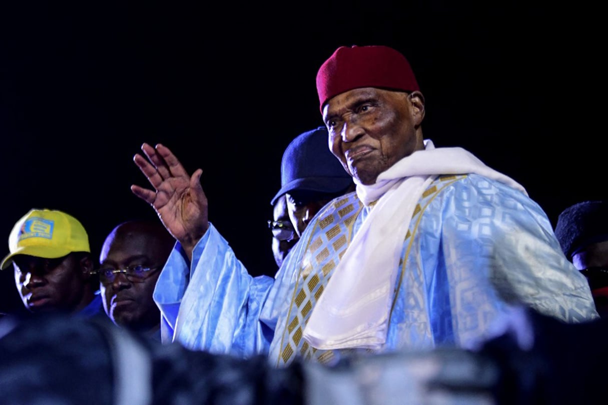 Abdoulaye Wade, en février 2019. © SEYLLOU/AFP