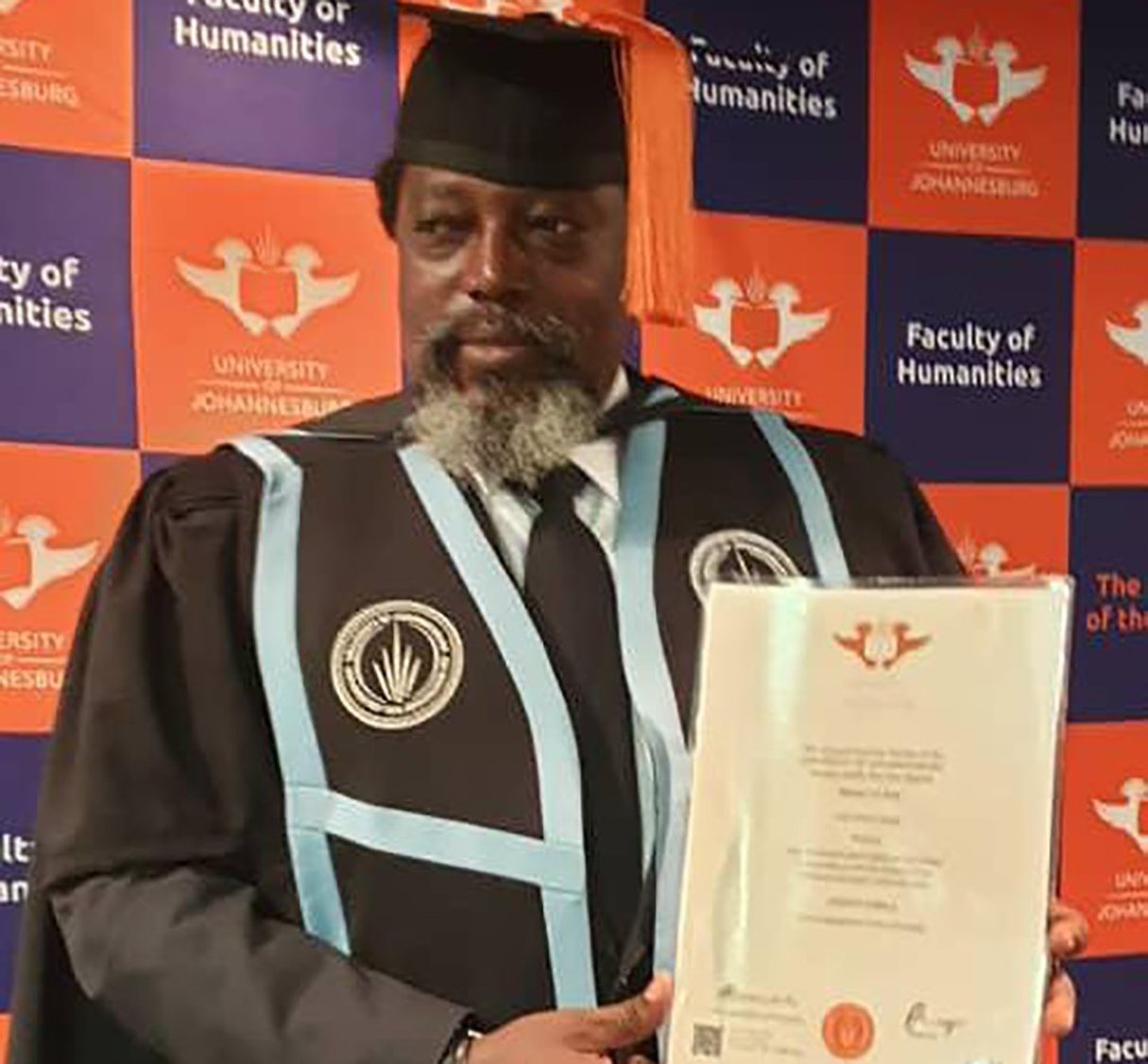 Joseph Kabila à l’Université de Johannesburg, le 22 octobre 2021. © Twitter