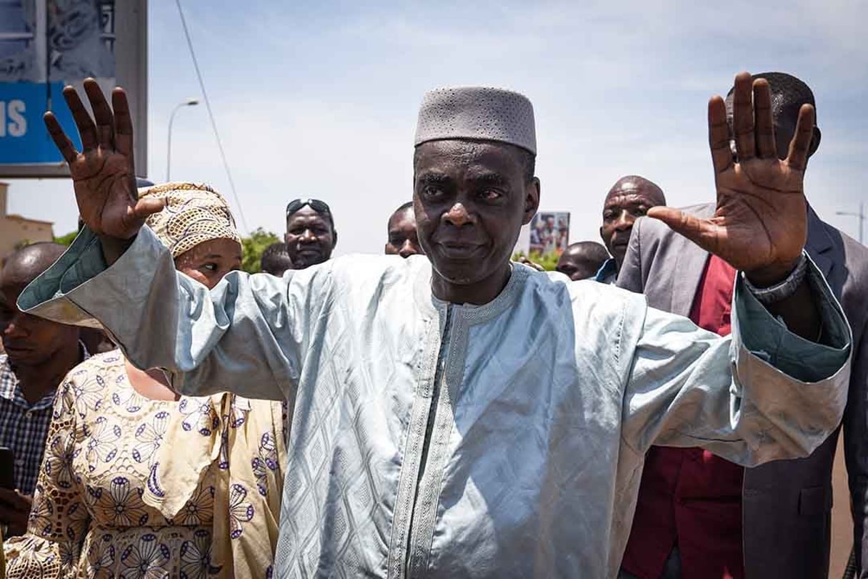 Issa Kaou Djim le 31 mai 2021, à Bamako. © Nicolas Remene/LePictorium/MAXPPP