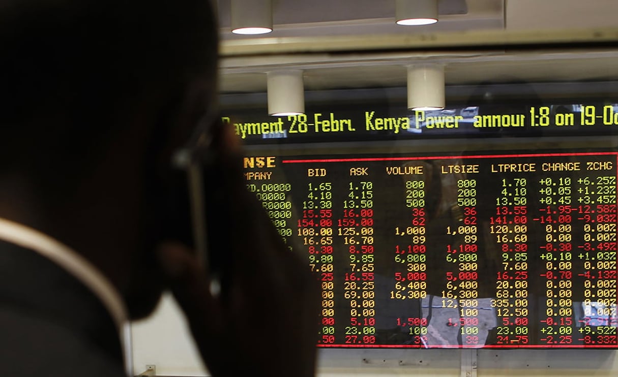 Bourse de Nairobi, dans la capitale du Kenya, Nairobi, en 2012. © Thomas Mukoya/REUTERS