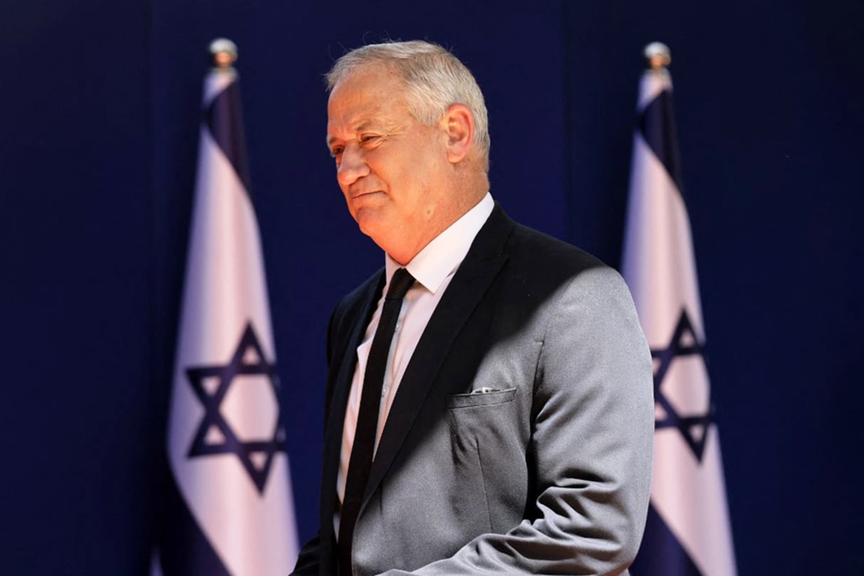 Le ministre israélien de la Défense Benny Gantz, le 14 juin 2021, à Jérusalem. © EMMANUEL DUNAND/AFP
