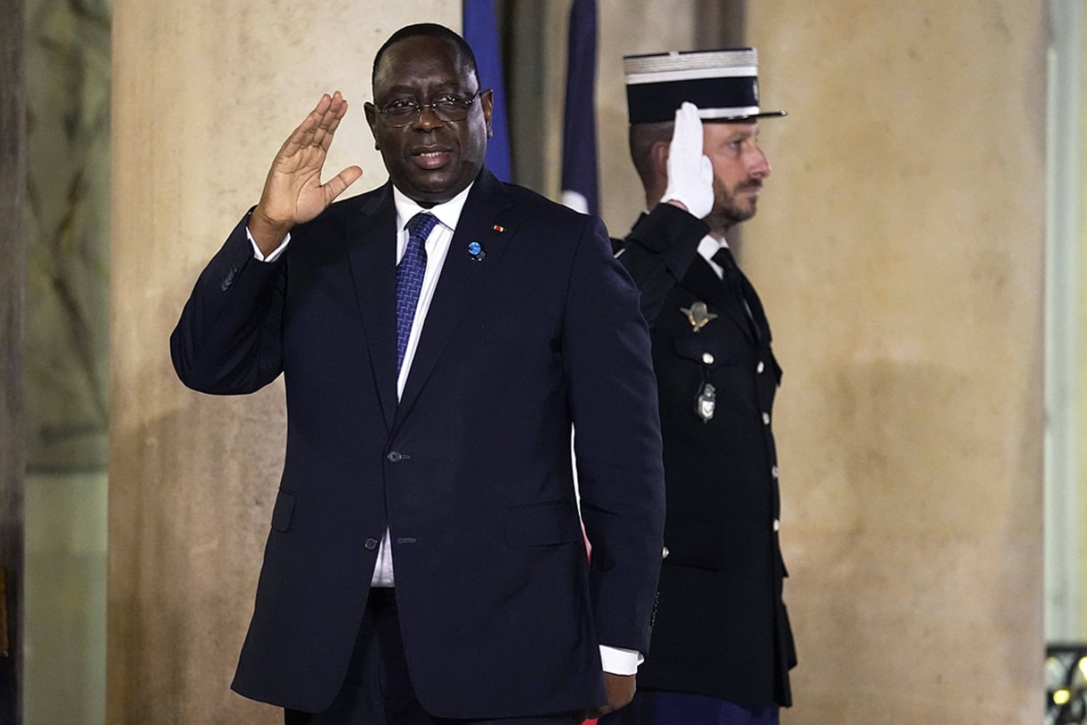 Le président sénégalais, Macky Sall, le 11 novembre 2021, à Paris. © Michel Euler/AP/SIPA
