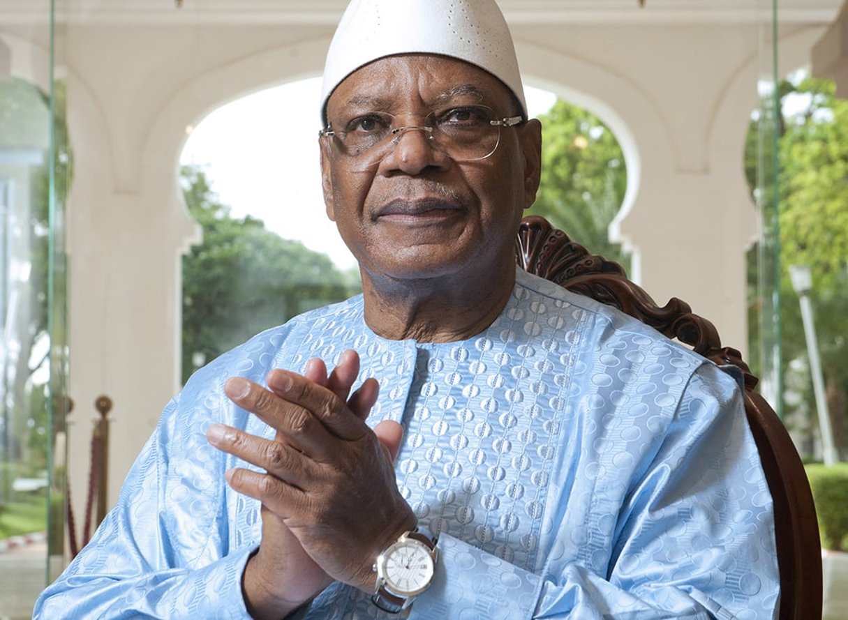 Ibrahim Boubacar Keita, en juin 2019 à Bamako. © Vincent FOURNIER/JA