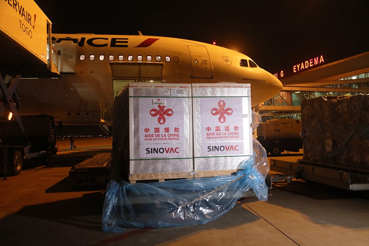 À travers l’initiative Covax, la Chine a fait don de plus d’1 million de doses au Togo. © CHINE NOUVELLE/SIPA
