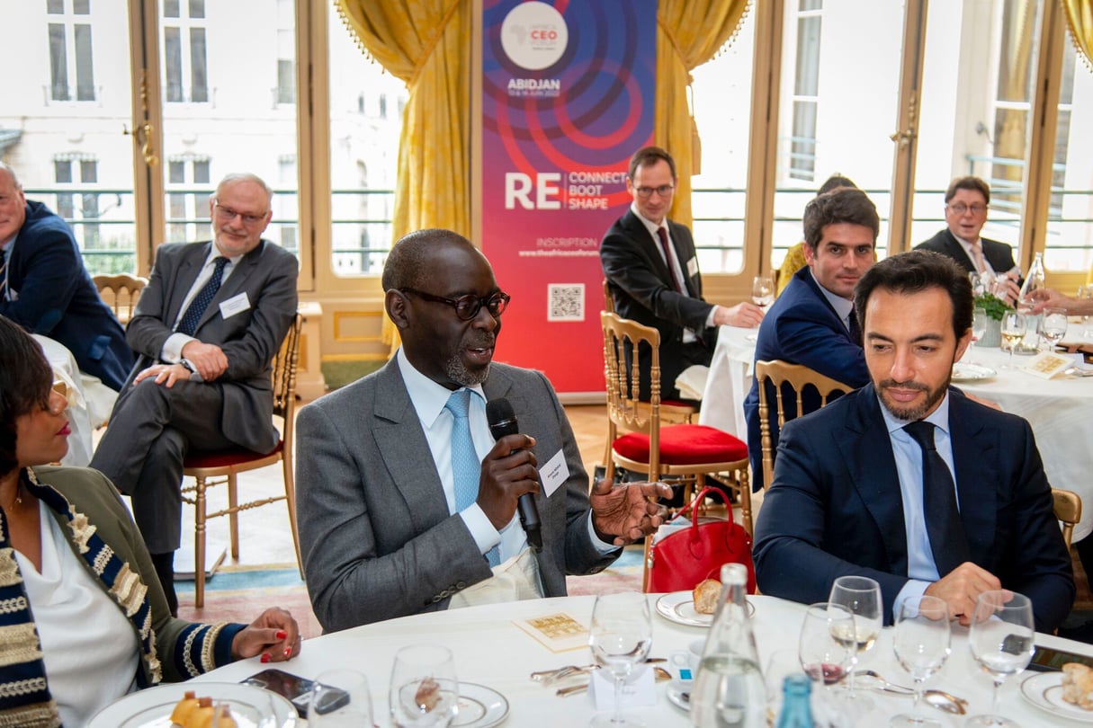 Alioune Ndiaye, CEO de Orange Afrique et Moyen-Orient, et Amir Ben Yahmed, CEO de Jeune Afrique Media Group.