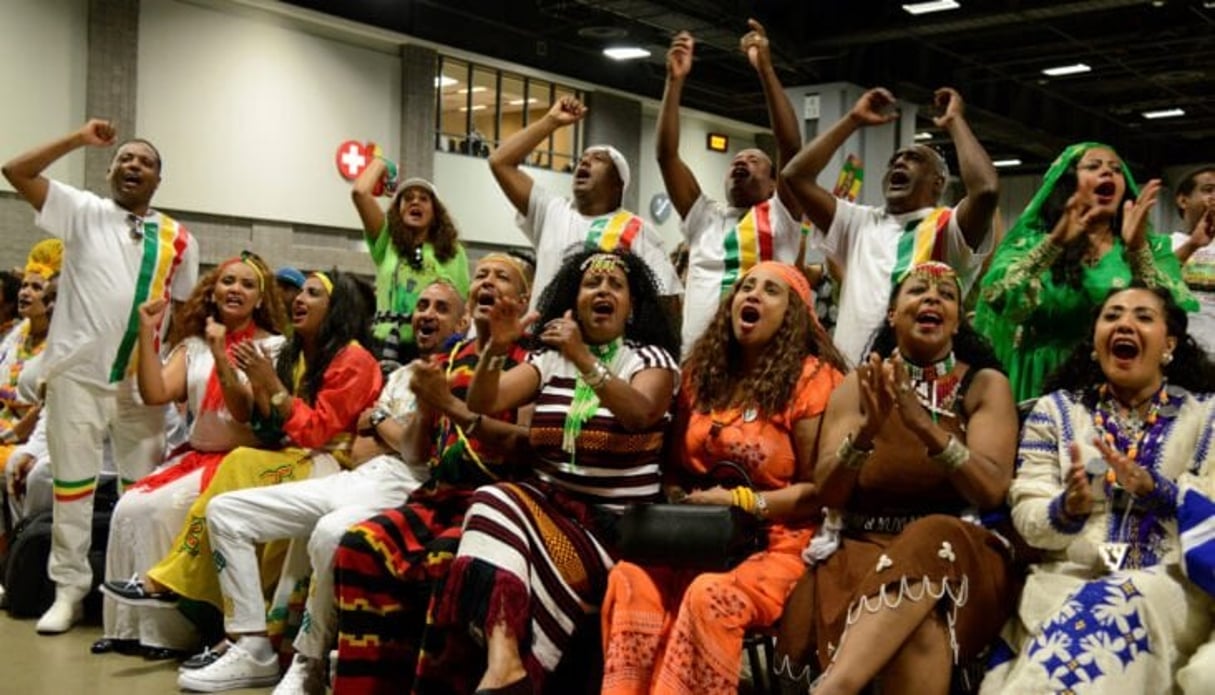 Des membres de la diaspora éthiopienne aux États-Unis, à Washington, le 28 juillet 2018. © REUTERS/Mike Theiler