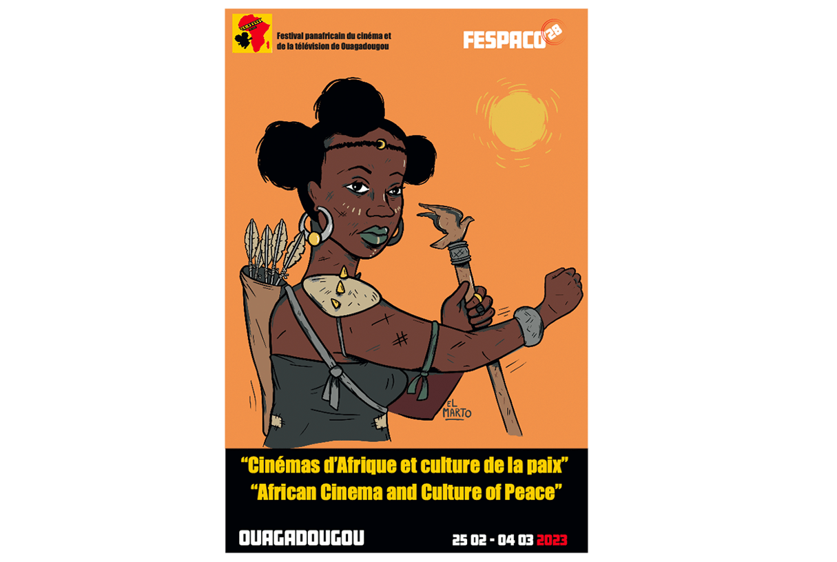 Affiche de la 28e édition du Festival panafricain du cinéma et de la télévision de Ouagadougou (Fespaco). © Fespaco