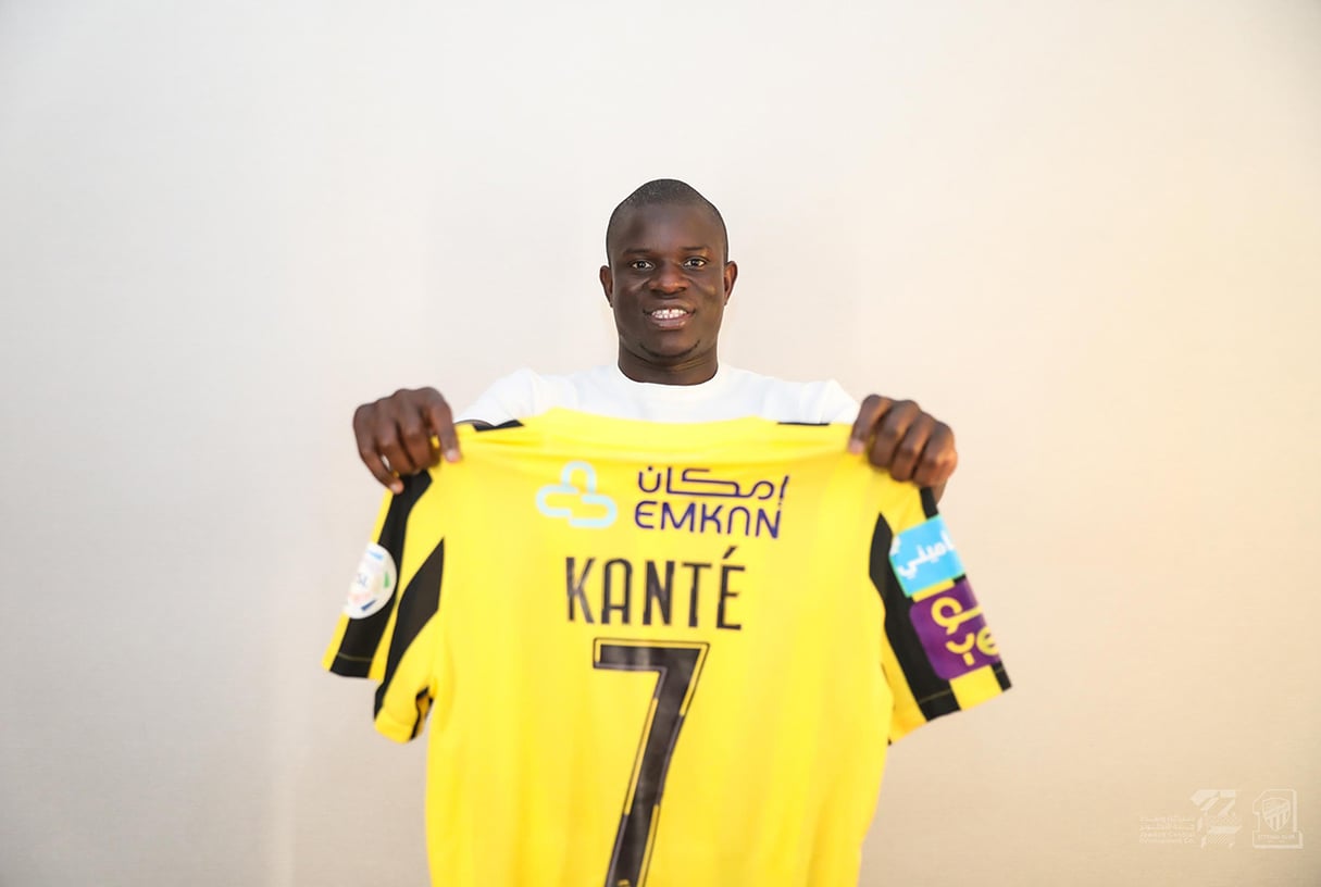 L'ex-international français N'Golo Kanté, 32 ans, a rejoint Karim Benzema à Al-Ittihad. &copy; Twitter Ittihad