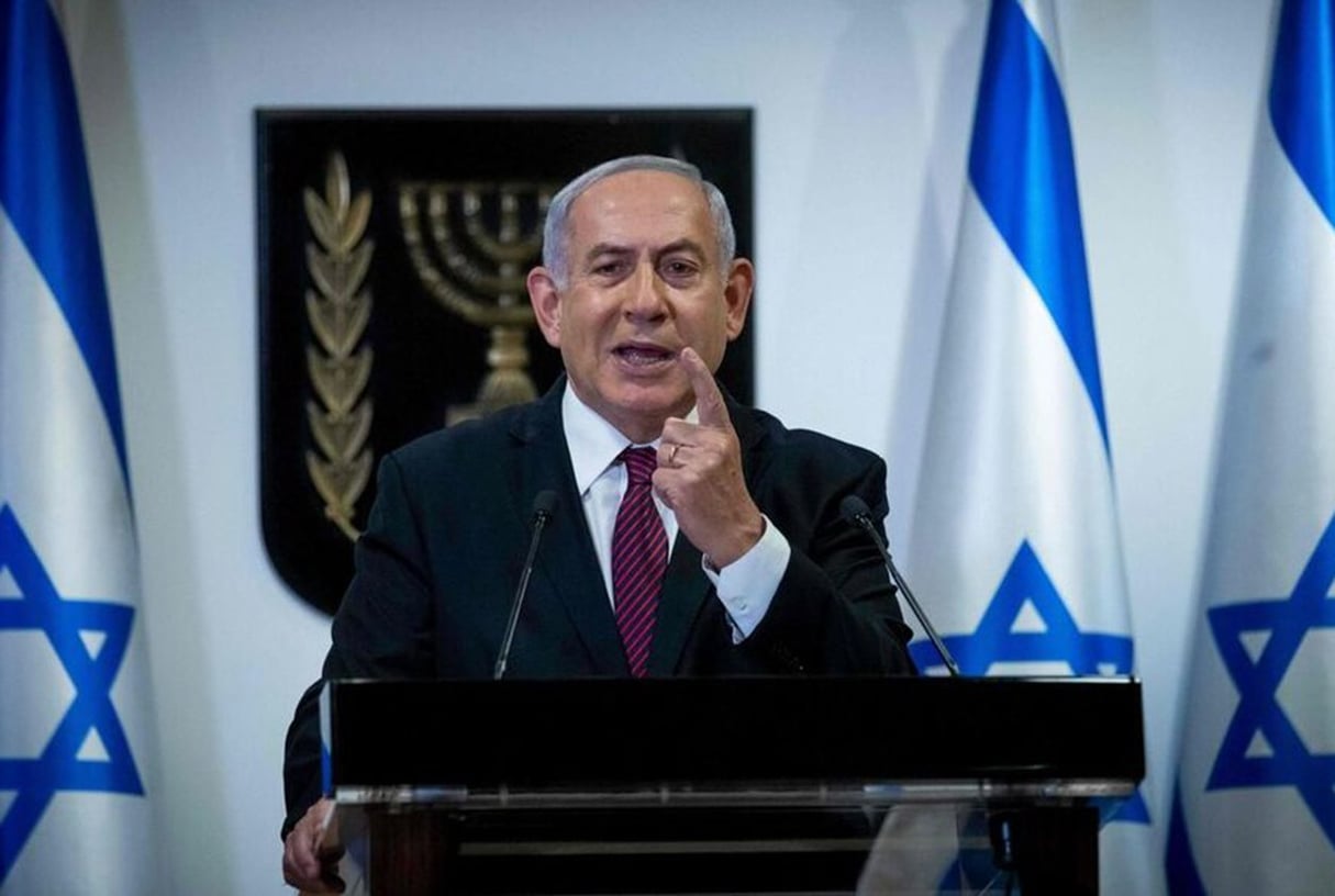 Benyamin Netanyahou, le 9 octobre 2023. © AFP