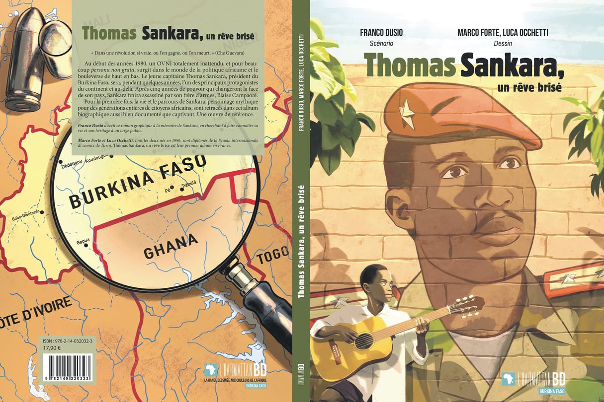 Sankara Un Rêve-Brisé (couverture)© L’Harmattan BD © La couverture de la bande dessinée « Sankara Un rêve brisé ».