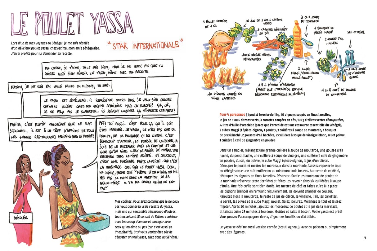 Planche du livre «Délices d’Afrique » de Marguerite Abouet et Agnès Maupré &copy; Éditions Alternatives