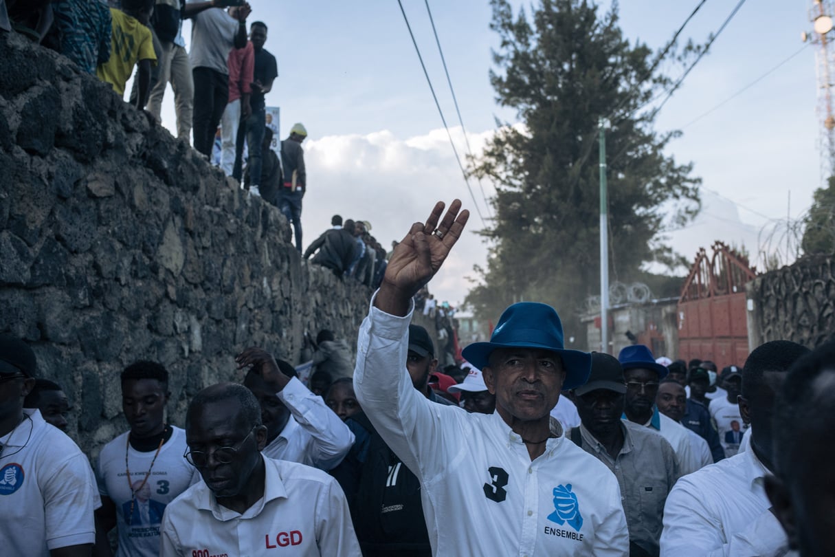 Moïse Katumbi, à Goma, le 23 novembre 2023. © ALEXIS HUGUET / AFP