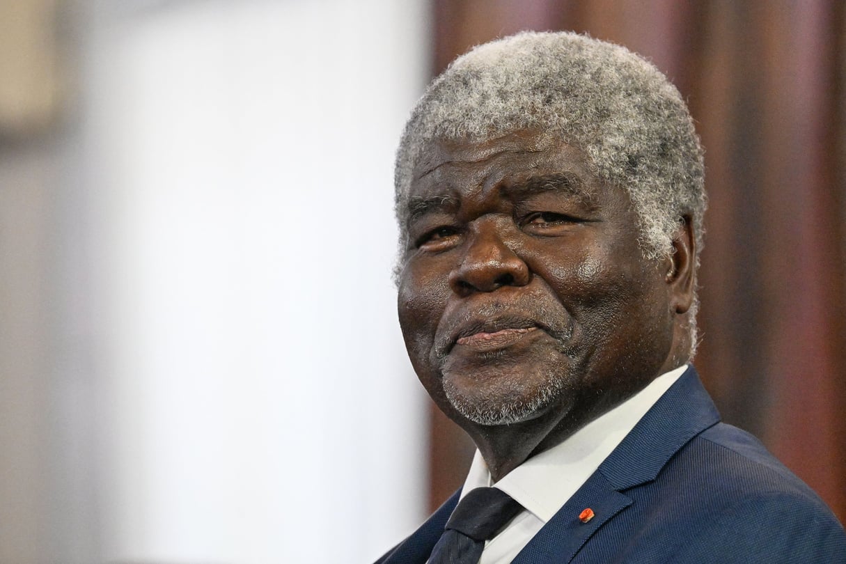 Robert Beugré Mambé, au palais présidentiel d’Abidjan, le 13 février 2024. © Issouf SANOGO/AFP