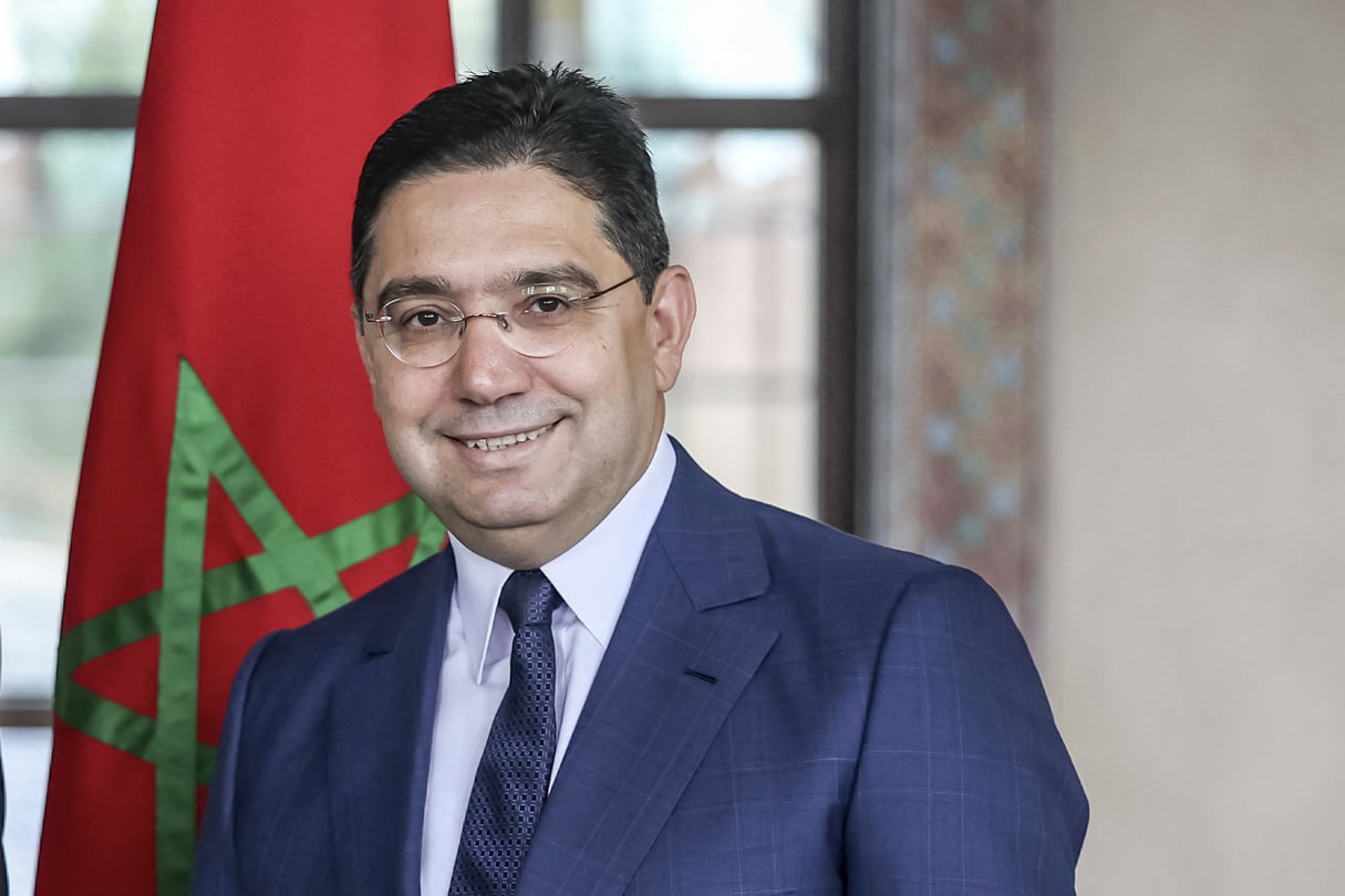 Le ministre des Affaires étrangères marocain, Nasser Bourita, en mai 2023. © Senna / AFP