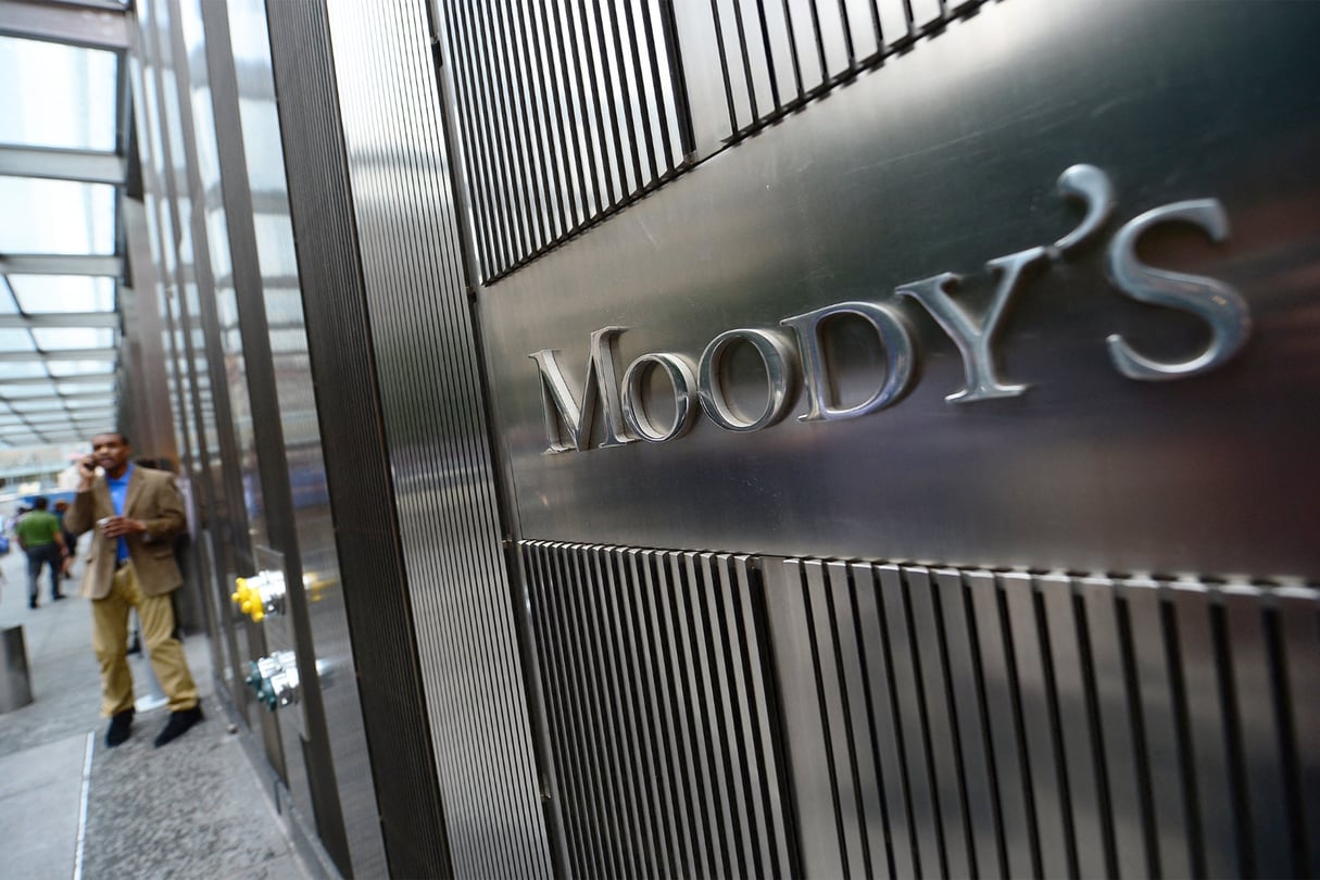Le siège de l’agence de notation Moody’s, à New York. © EMMANUEL DUNAND/AFP