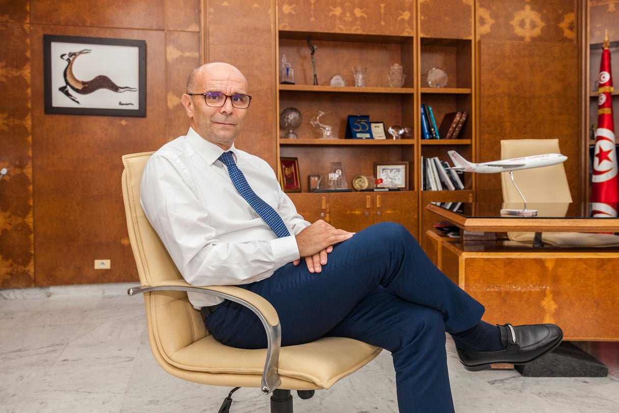 Khaled Chelly, PDG de Tunisair © Ons Abid pour JA
