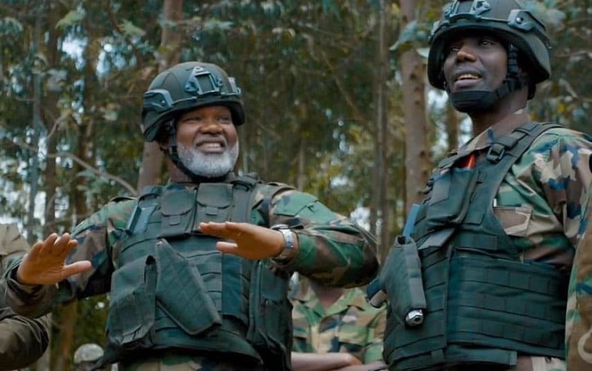 Corneille Nangaa, ancien président de la Ceni, au côté de Sultani Makenga, chef militaire du M23 (capture d’écran d’une image non datée diffusée sur les réseaux sociaux). © DR