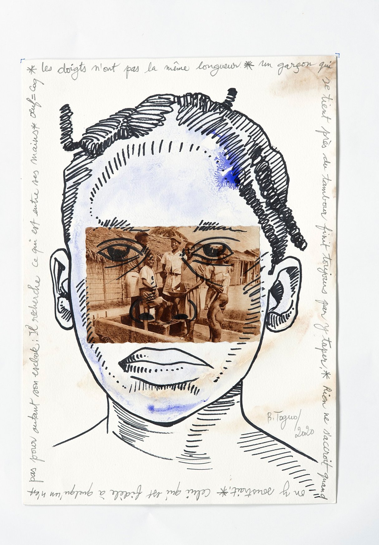 "Bilongue 2", Barthélémy Toguo, 2020. © Adagp, Paris, 2024, Barthélémy Toguo, Courtesy Bandjoun Station et Galerie Lelong and Co