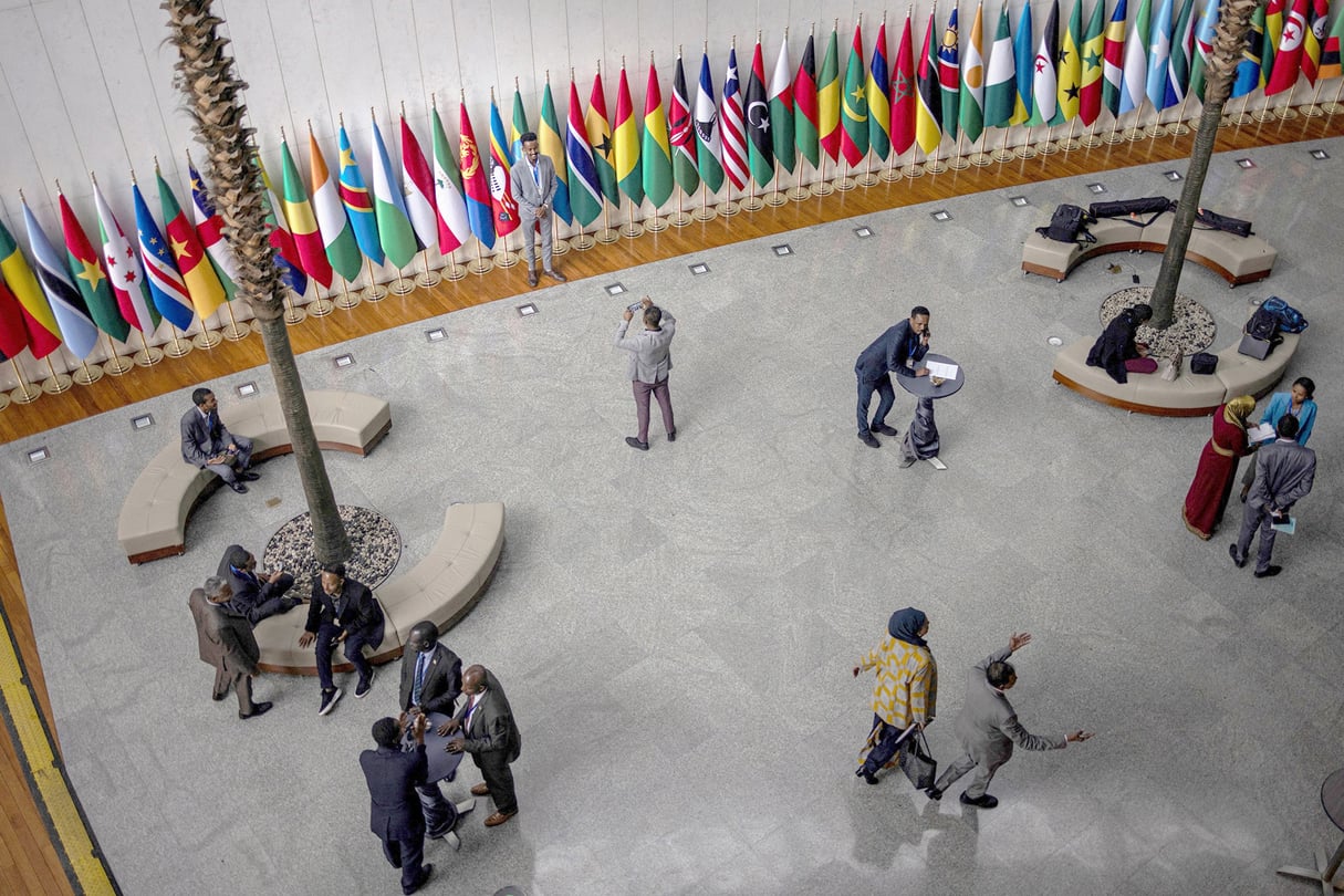 Au siège de l’Union africaine, à Addis-Abeba, en Éthiopie, en 2024. © Michele Spatari / AFP