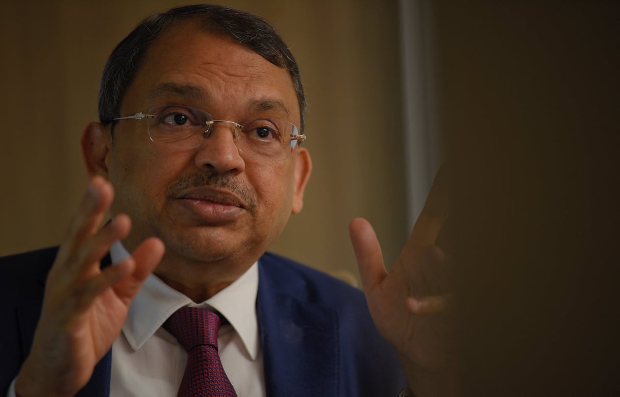 Sunny Verghese, cofondateur et PDG d’Olam International, le 28 février 2022. © Mark Cheong / ST / SPH Media via AFP