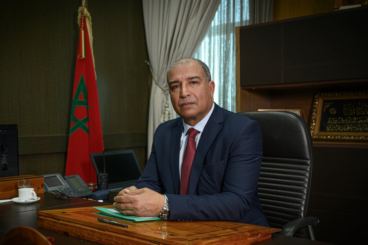 Cherkaoui Habboub est à la tête du Bureau central d’investigations judiciaires (BCIJ) depuis 2020. © Hassan Ouazzani pour JA