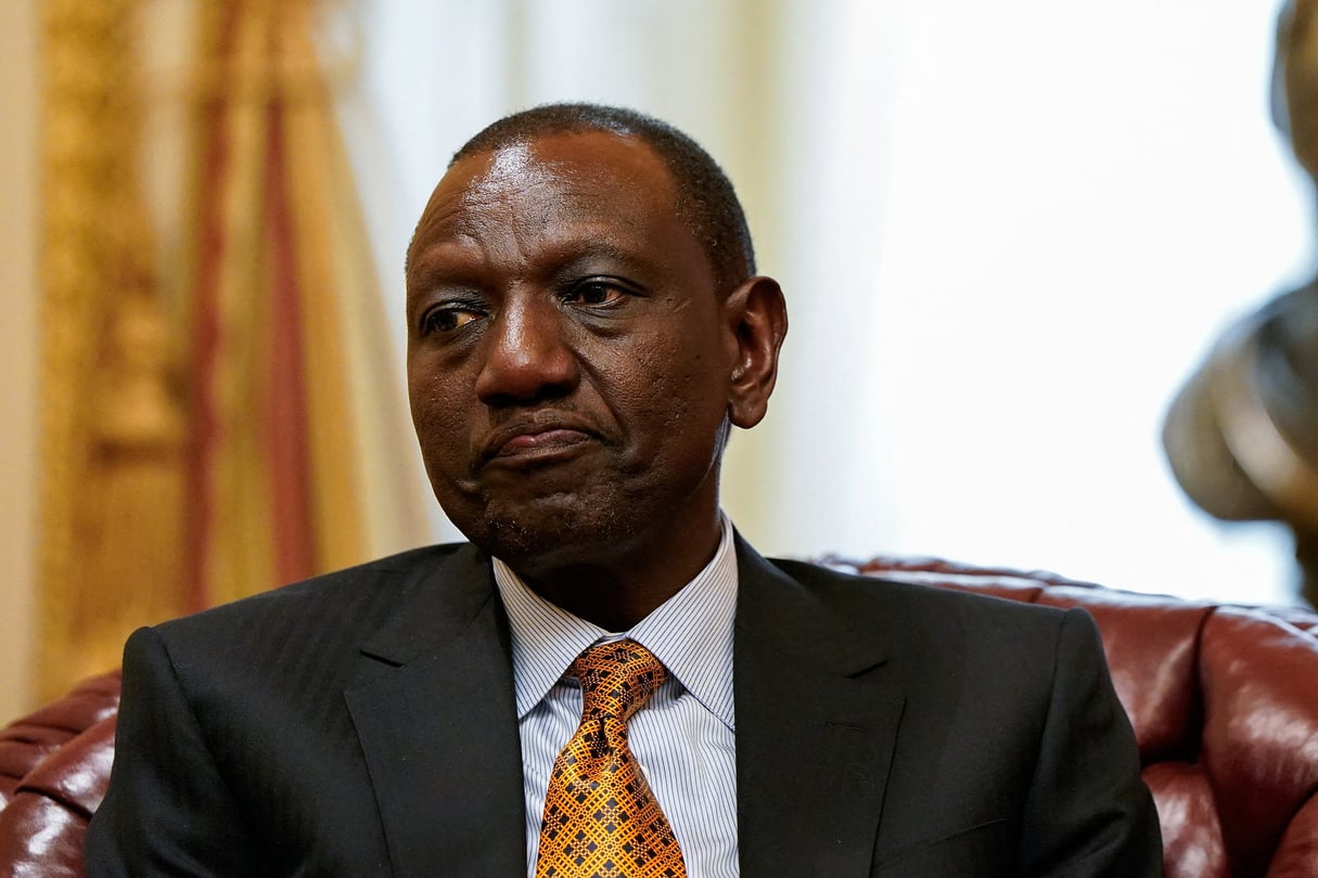 Le président kényan, William Ruto, à Washington, le 22 mai 2024. © Elizabeth Frantz/REUTERS