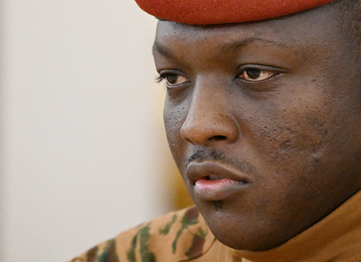 Ibrahim Traoré à Moscou, le 10 mai 2025. © Sergey Bobylev / RIA Novosti / ANADOLU / Anadolu via AFP