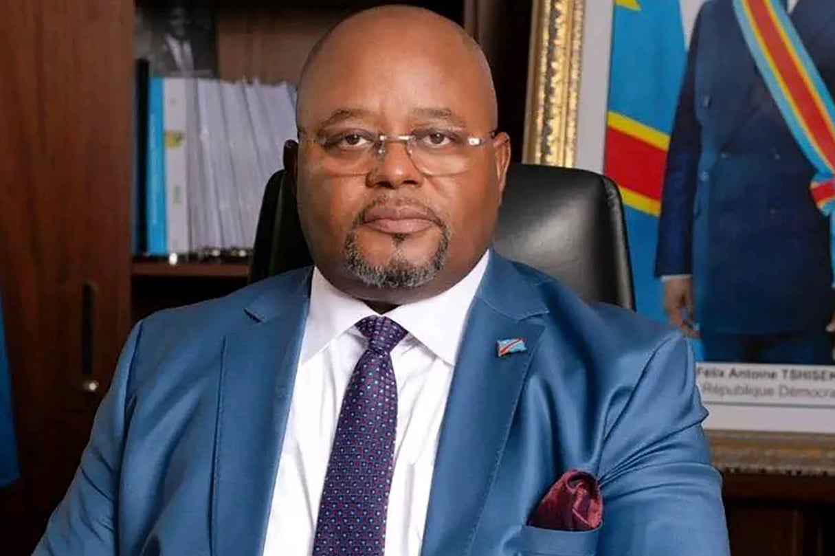 Aimé Boji succède au perchoir à son ancien mentor, Vital Kamerhe, et devient le deuxième personnage de l’État congolais. © DR